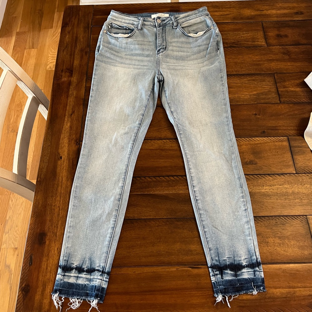 JUDY BLUE Skinny Fit Released Hem Jeans JB88199  Size 9/29